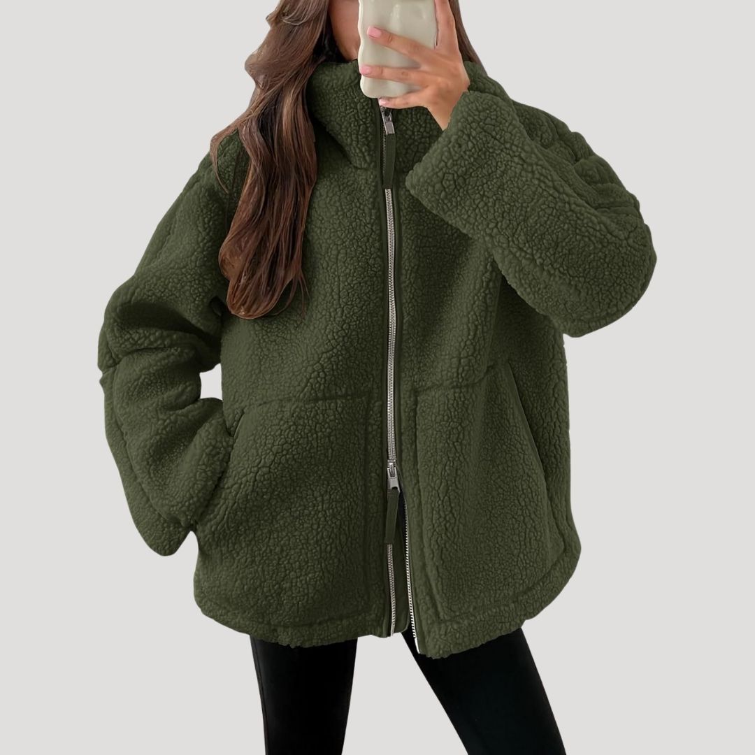 Warm Women's Fleece Zip Up Jacket