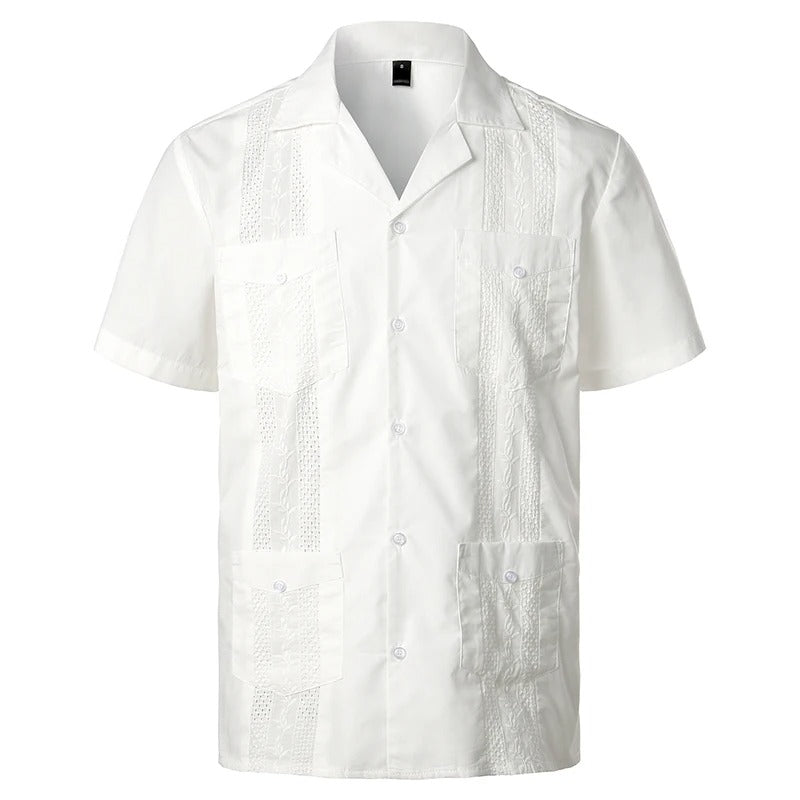 Classic Short Sleeve Shirt with Vintage Style