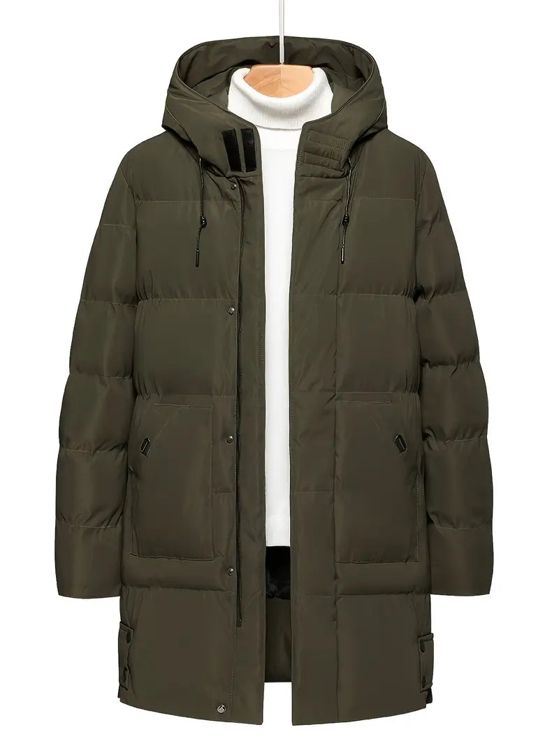 Men's Alex Padded Winter Jacket with Hood and Zip
