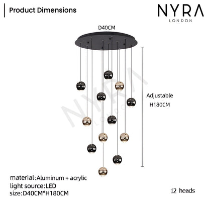 Elegant Drop Crystal Ceiling Light