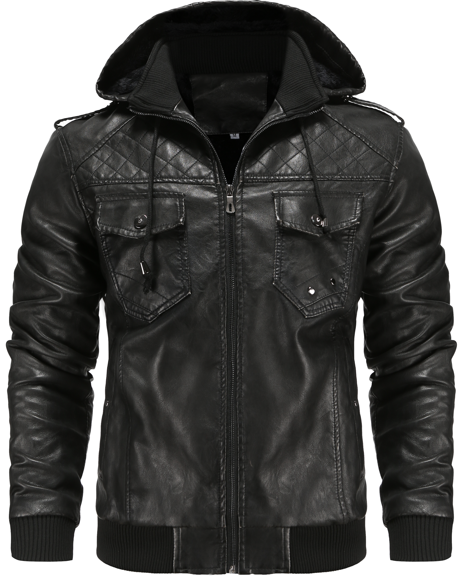 Men's Waterproof Hooded Bomber Coat - BritishElegance