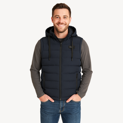 Men's Puffer Vest with Hood