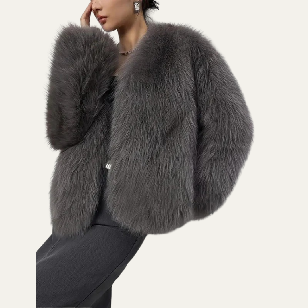Women’s Cropped Fur Jacket