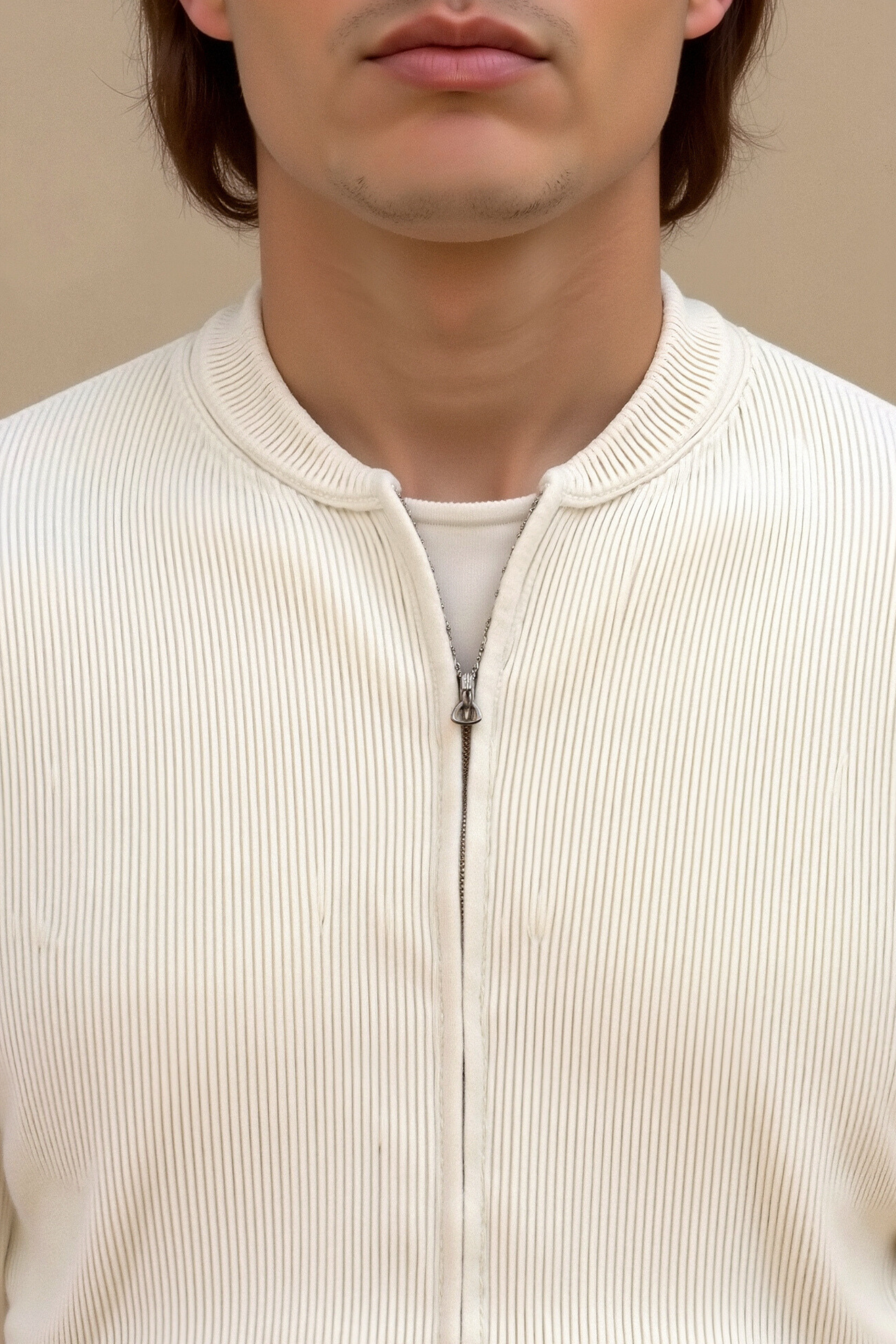 Jasper - Old Money Beige Knit Sweater
