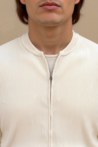 Jasper - Old Money Beige Knit Sweater