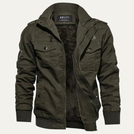 The Sydenham Men's Windproof Multi Pocket Military Style Bomber Jacket