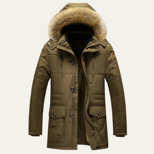 The Thameside Men’s Stylish Waterproof Padded Warm Parka Jacket