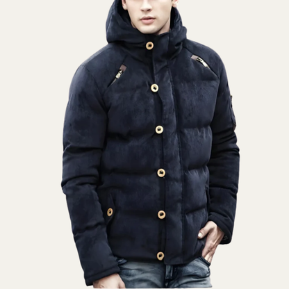 Men’s Hooded Multi Pocket Insulated Puffer Jacket