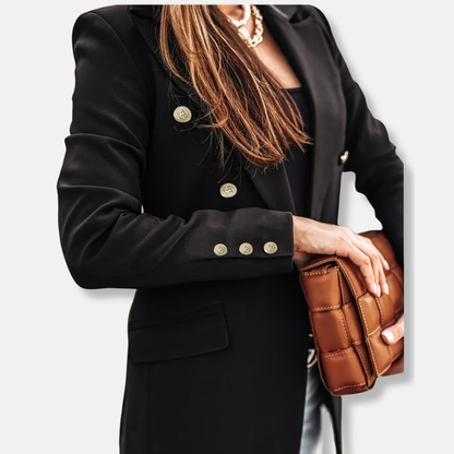 Ivy Tailored Blazer | Double Breasted Button Front Blazer