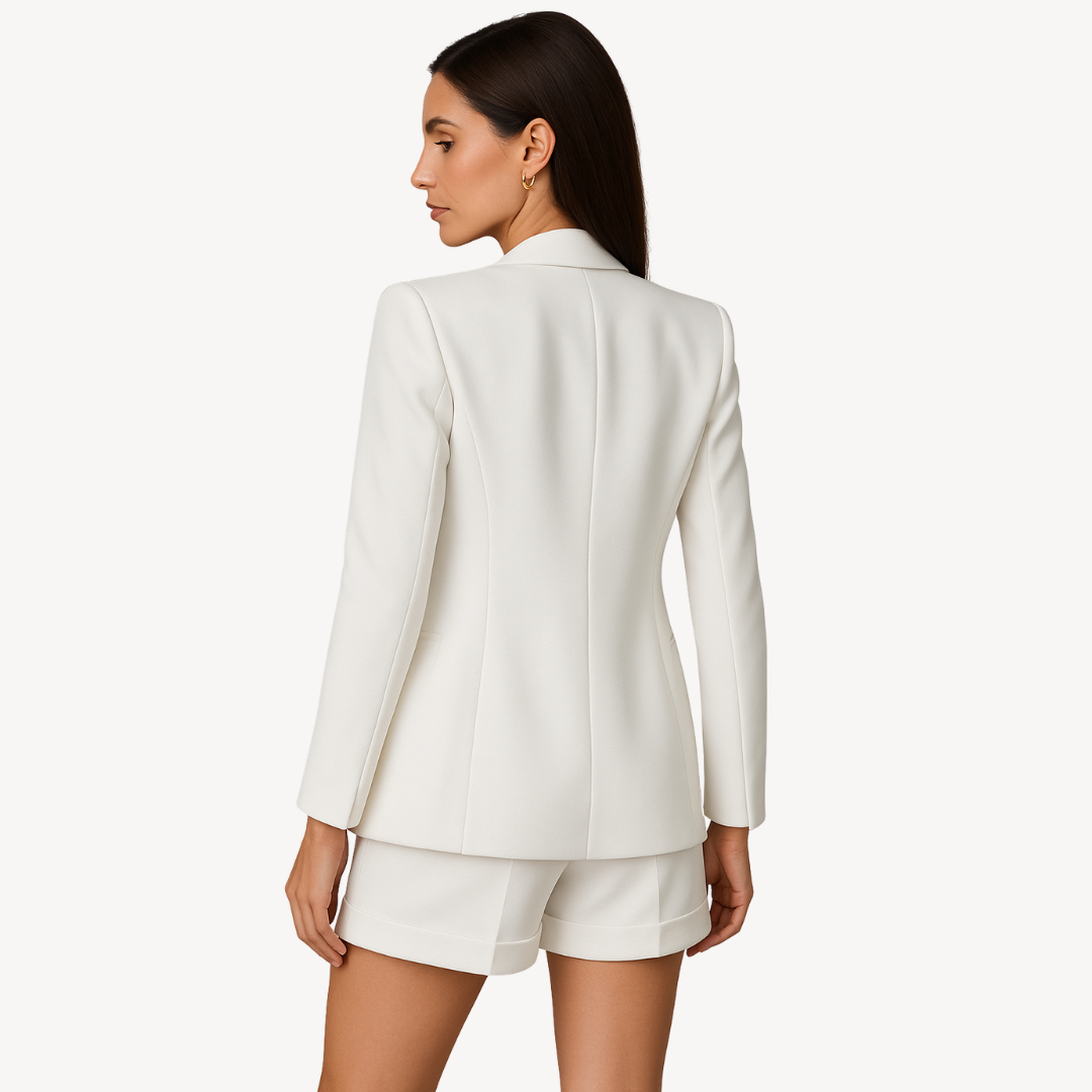 Women’s Blazer & Shorts Set – Stylish Casual Suit