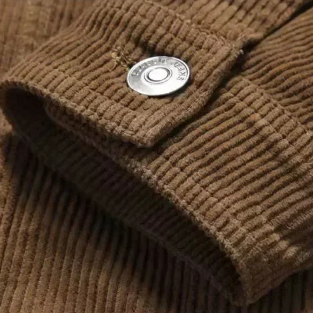 Men’s Corduroy Trucker Jacket with Classic Chest Pockets