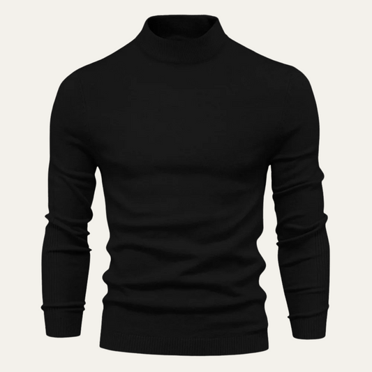 Men’s Mock Neck Light Gauge Pullover