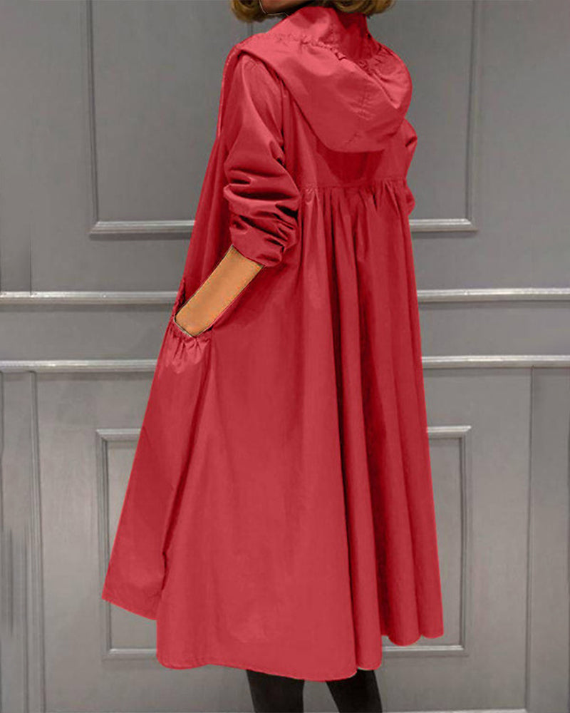 Classic Simple Short Raincoat for Daily Use