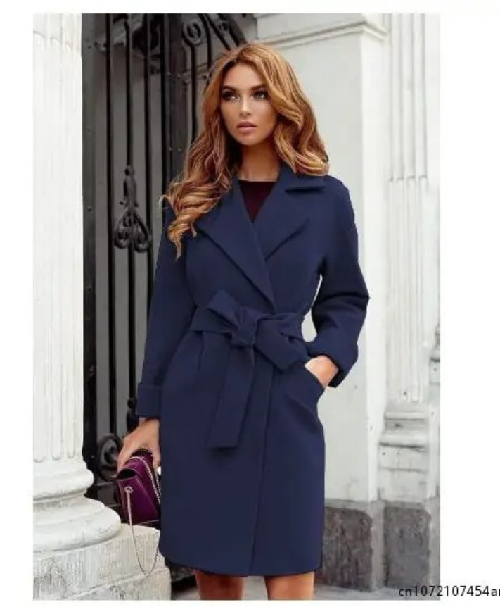 Classic Waterproof Coat with Belted Waist - BritishElegance