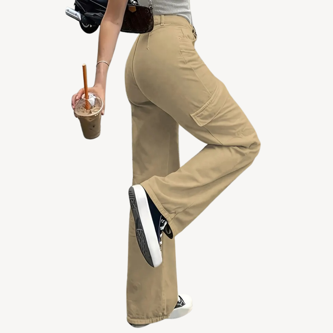 Women's High-Waisted Cargo Pants