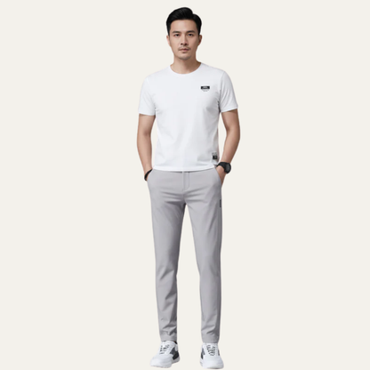 Men’s Slim Fit Flat Front Stretch Pants