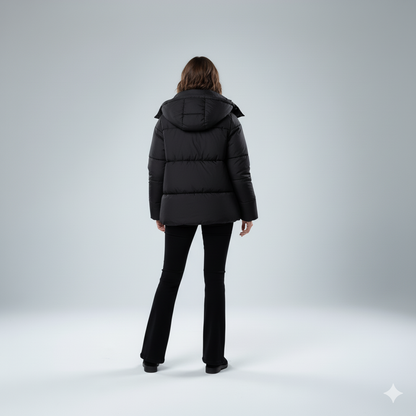 Jasmine | Padded Jacket - Oversized Quilted Hooded Winter Coat for Women