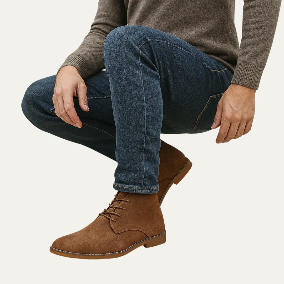 Men’s Minimalist Chukka Lace Up Boots