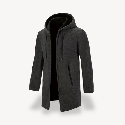 Fleece Hooded Cardigan Jacket Men