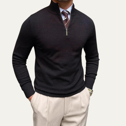 Men’s Classic Half-Zip Pullover Sweater