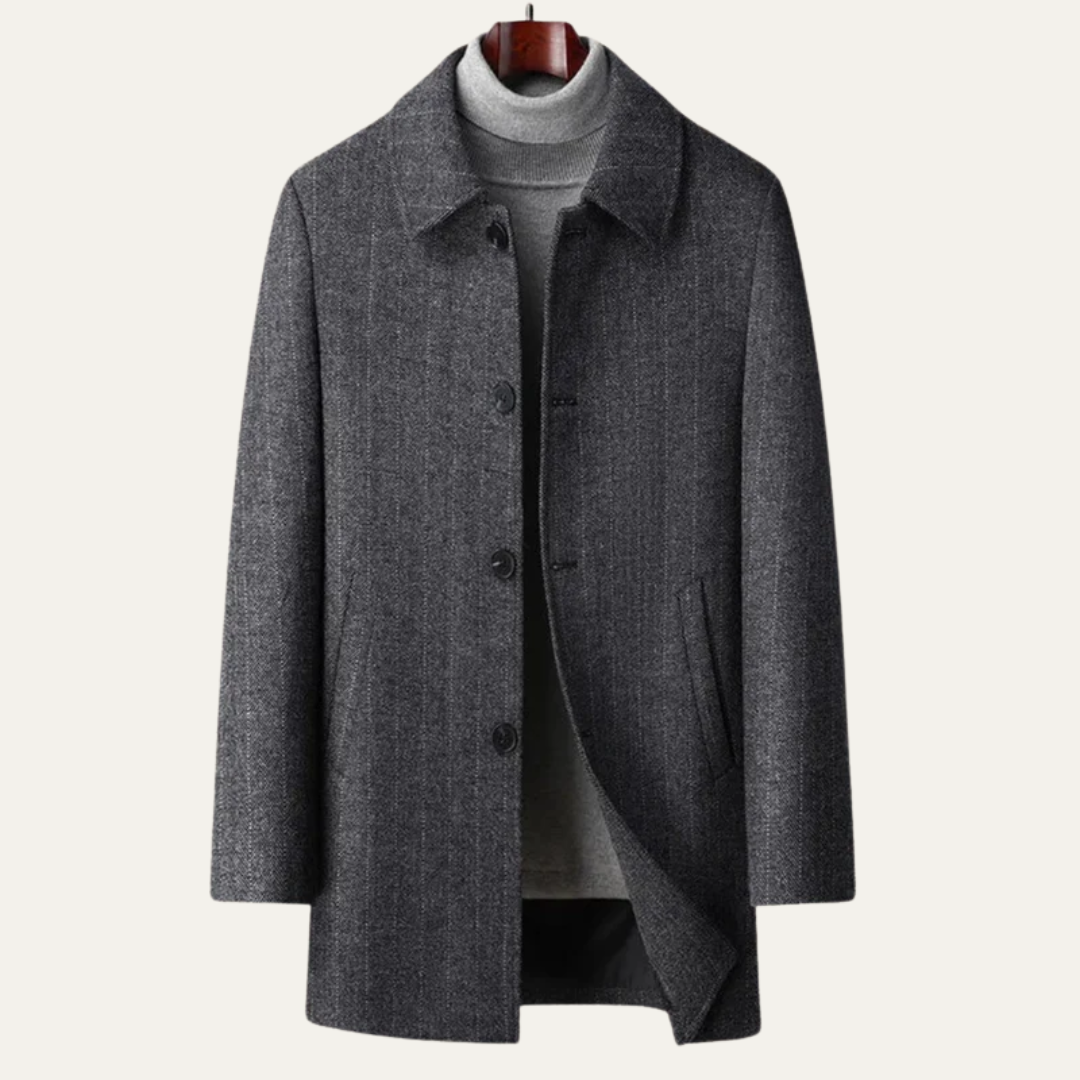 Men’s Classic Single-Breasted Coat