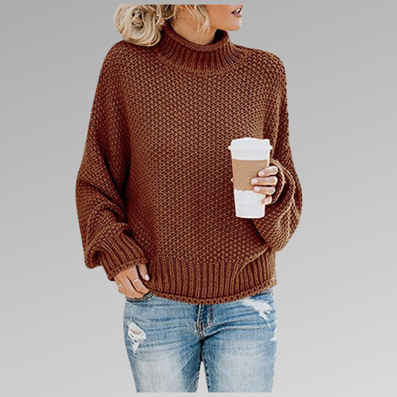 Comfy Women's Large Turtleneck Jumper Sweater