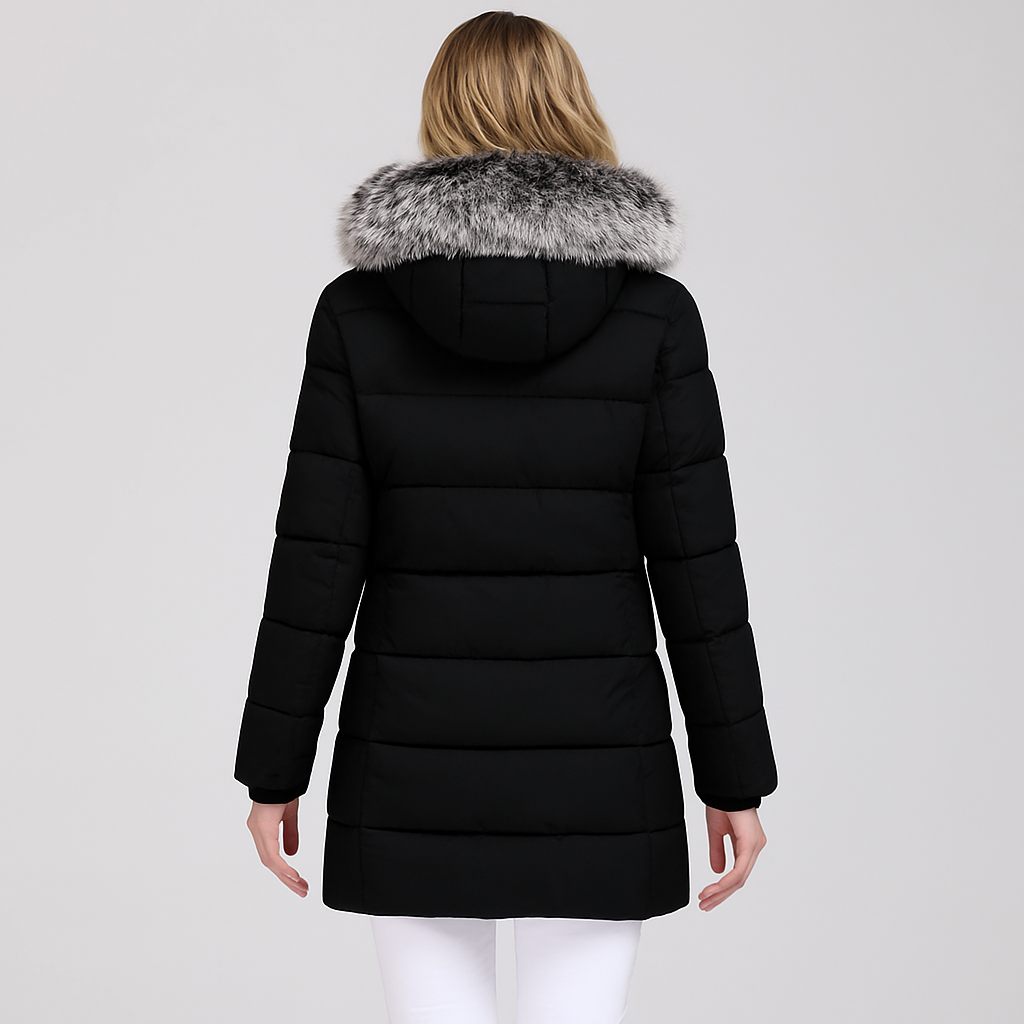 Alexis | Puffer Coat - Oversized Quilted Winter Outerwear with Fur Hood for Women