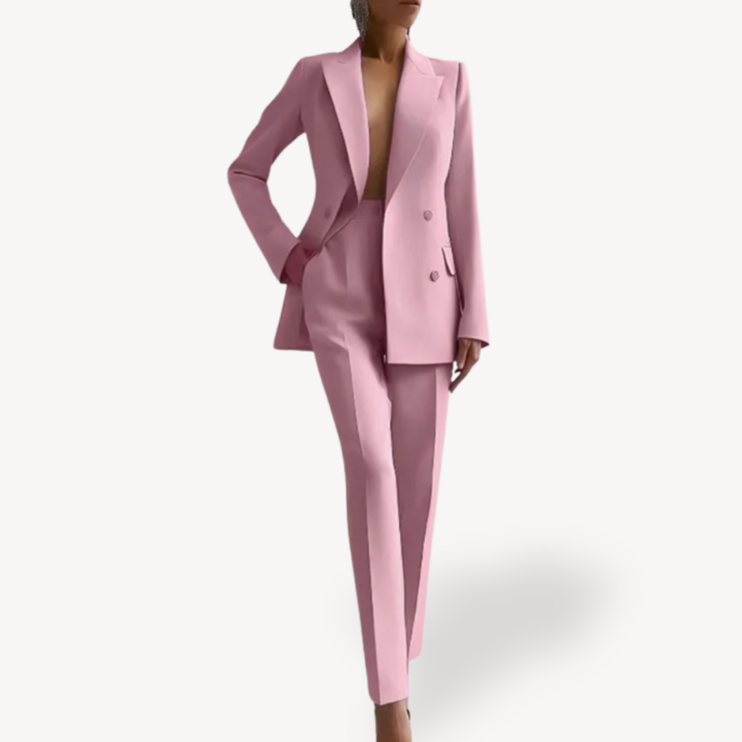 Women’s Double Breasted Blazer Trouser Suit