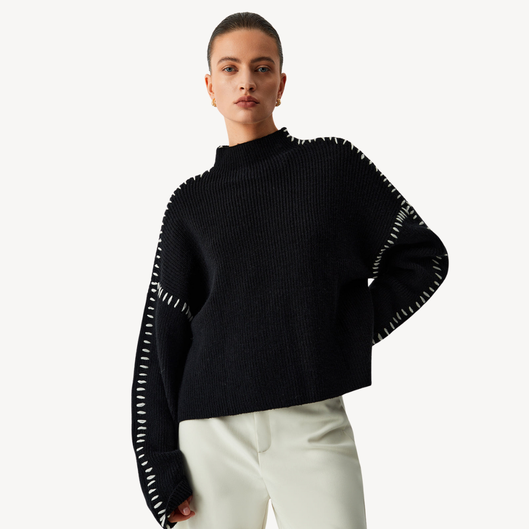 Women's Knit Stitch Detail Sweater