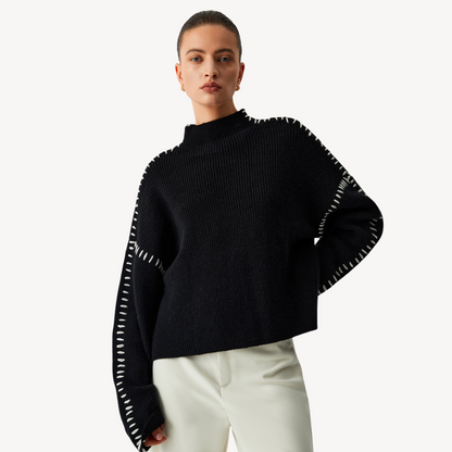Women's Knit Stitch Detail Sweater