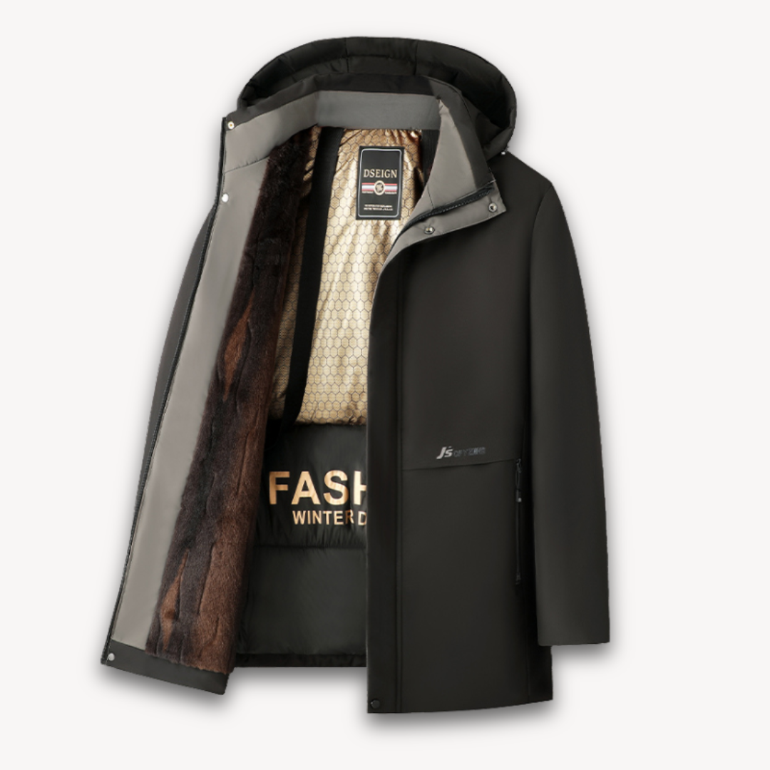 Men's Waterproof Softshell Jacket with Hood - Lightweight Windproof Coat