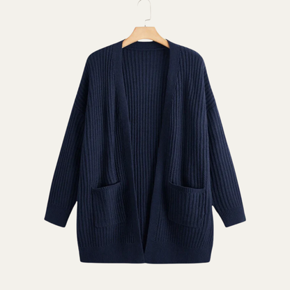 Women’s Longline Ribbed Cardigan