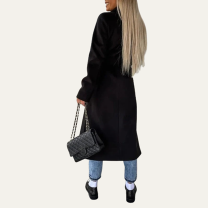 Women’s Tailored Overcoat with Notched Lapels