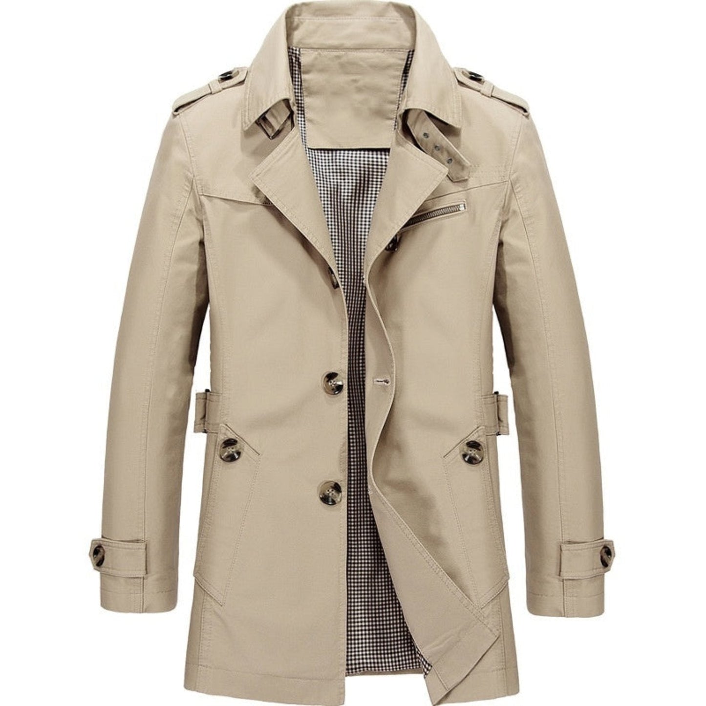 Classic Waterproof Mens Long Coat