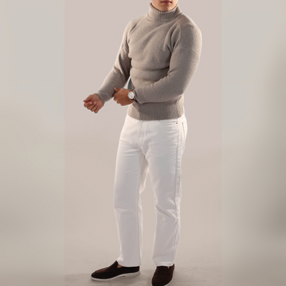 Men's Knit Turtleneck Sweater | Timeless