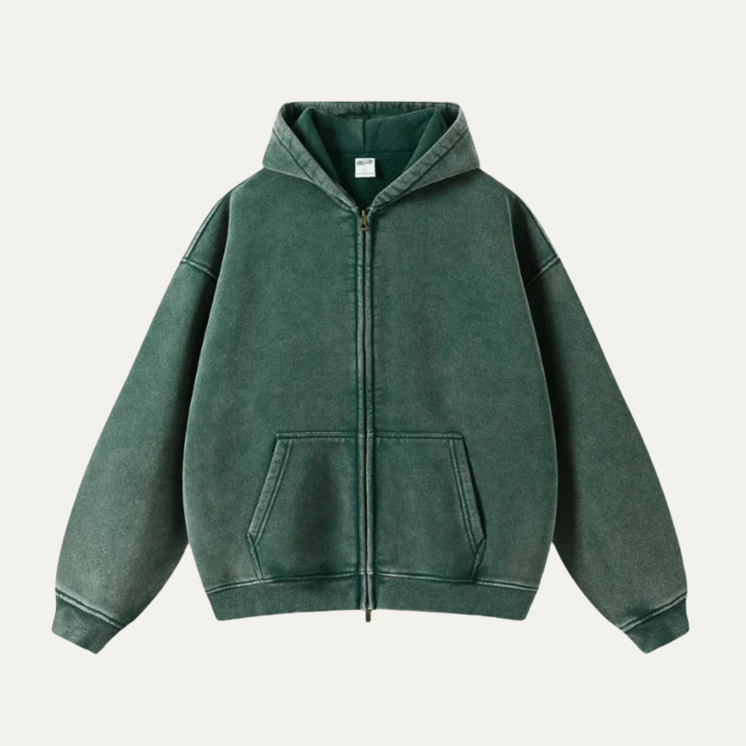 Men’s Relaxed Full-Zip Hoodie