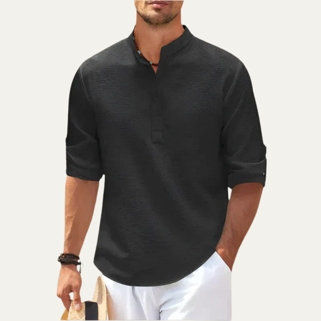 Men’s Textured Popover Shirt