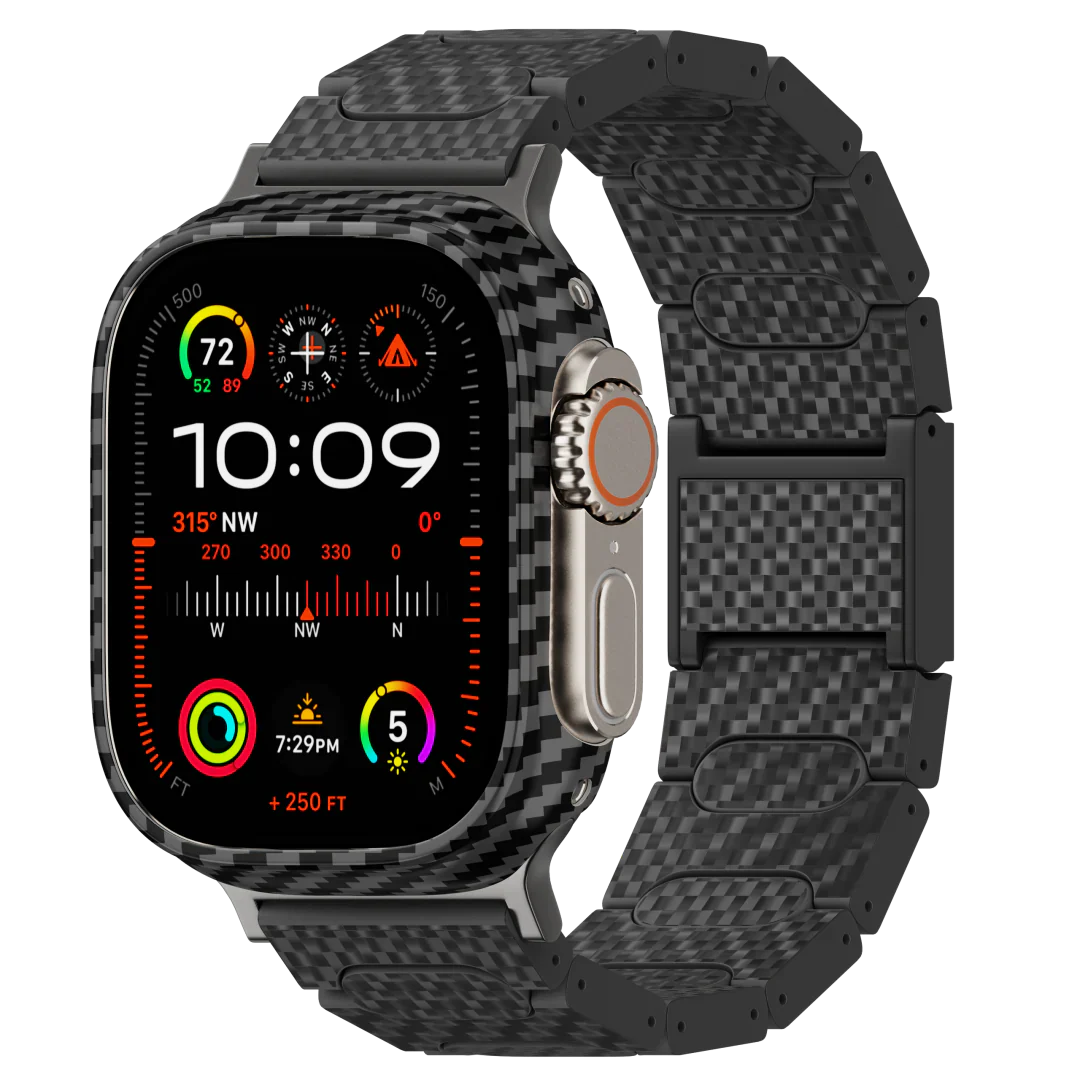 Stylish Carbon Fiber Watch Band - BritishElegance