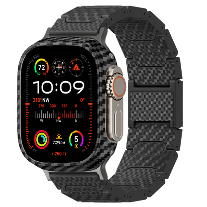 Stylish Carbon Fiber Watch Band - BritishElegance