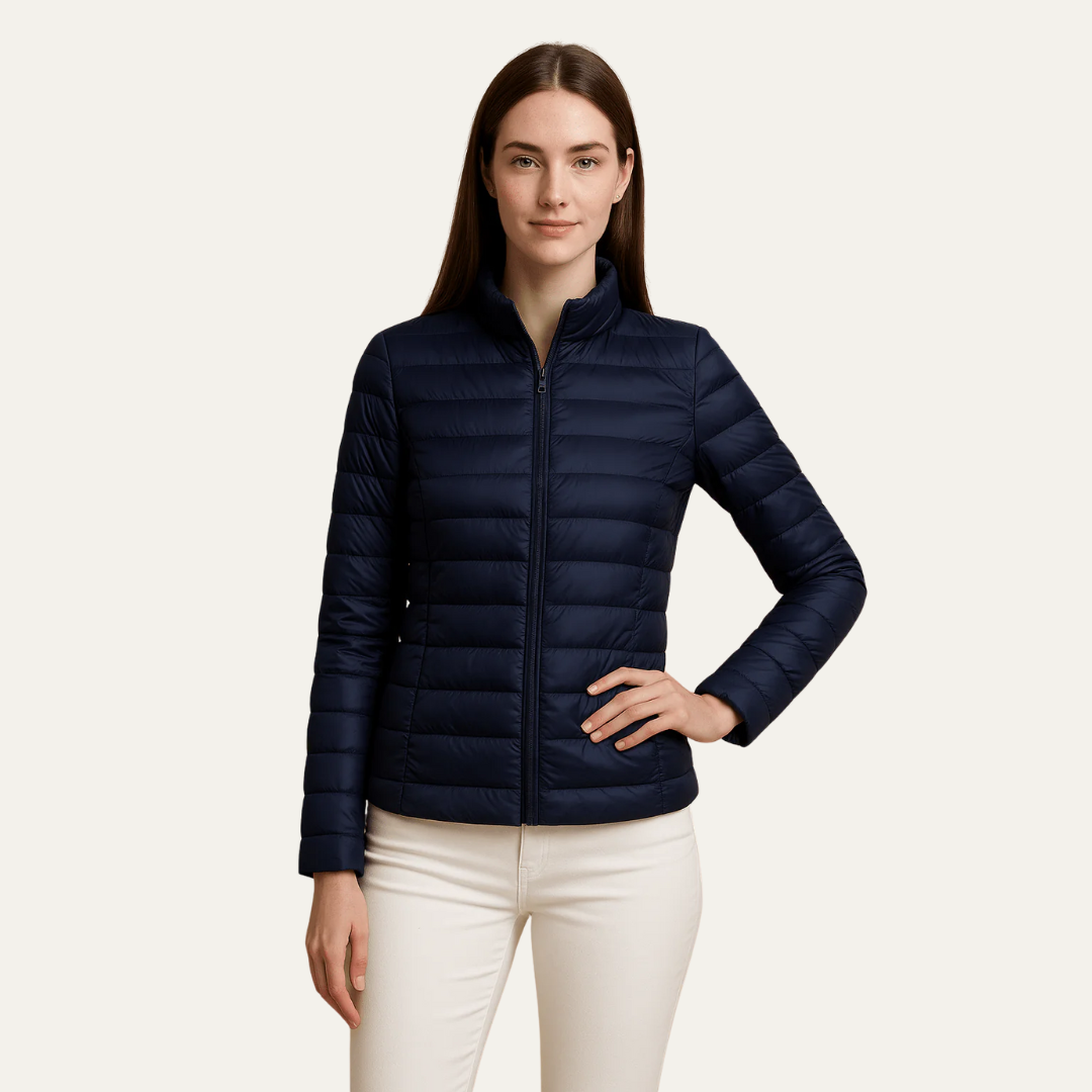 Women’s Slim Fit Hip-Length Puffer Jacket