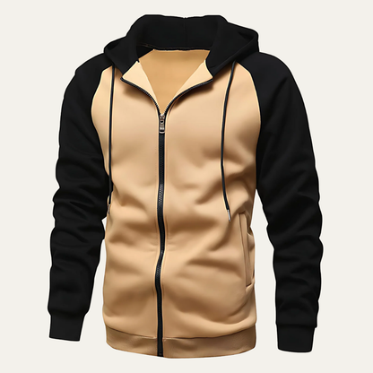 Men’s Raglan Sleeve Full Zip Hoodie