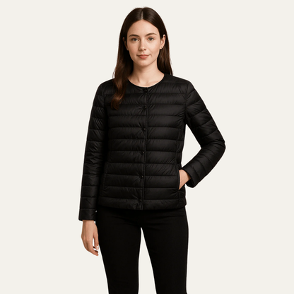 Women’s Lightweight Quilted Snap Jacket