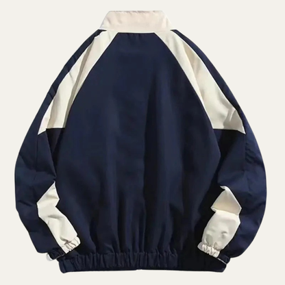 Men’s Sporty Track Jacket with Contrast Panels