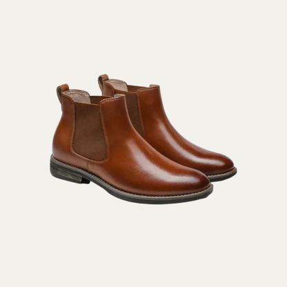 Men’s Rugged Casual Chelsea Boots with Thick Sole
