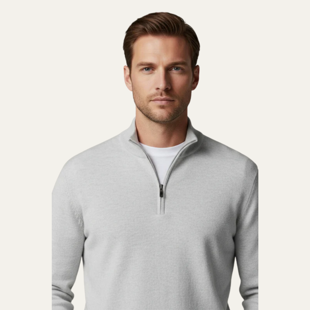 Men’s Fine Gauge Quarter Zip Pullover