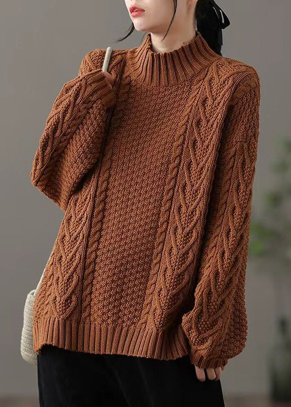 Comfy Oversized Cable Knit Winter Sweater - BritishElegance