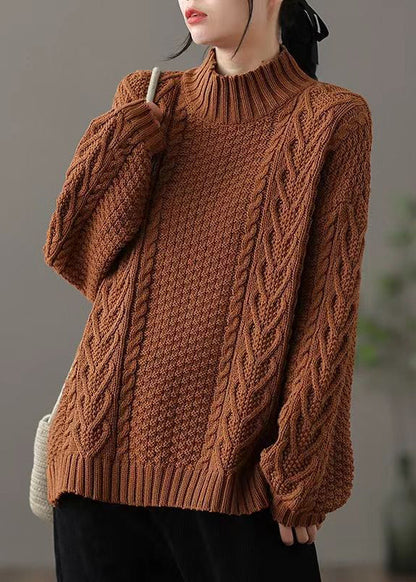 Comfy Oversized Cable Knit Winter Sweater - BritishElegance
