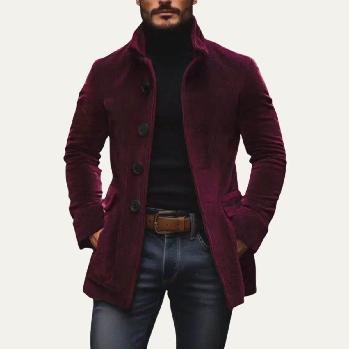 The Oxfordshire Men’s Vintage Corduroy Trench Coat