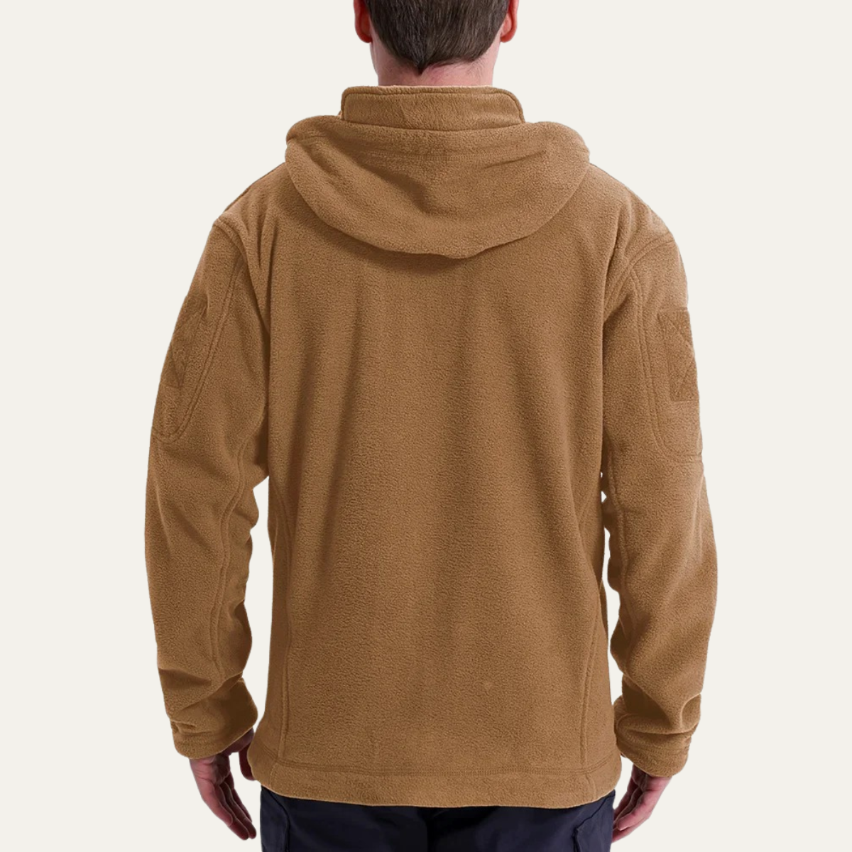 Men’s Color Block Tactical Quarter Zip Fleece Jacket