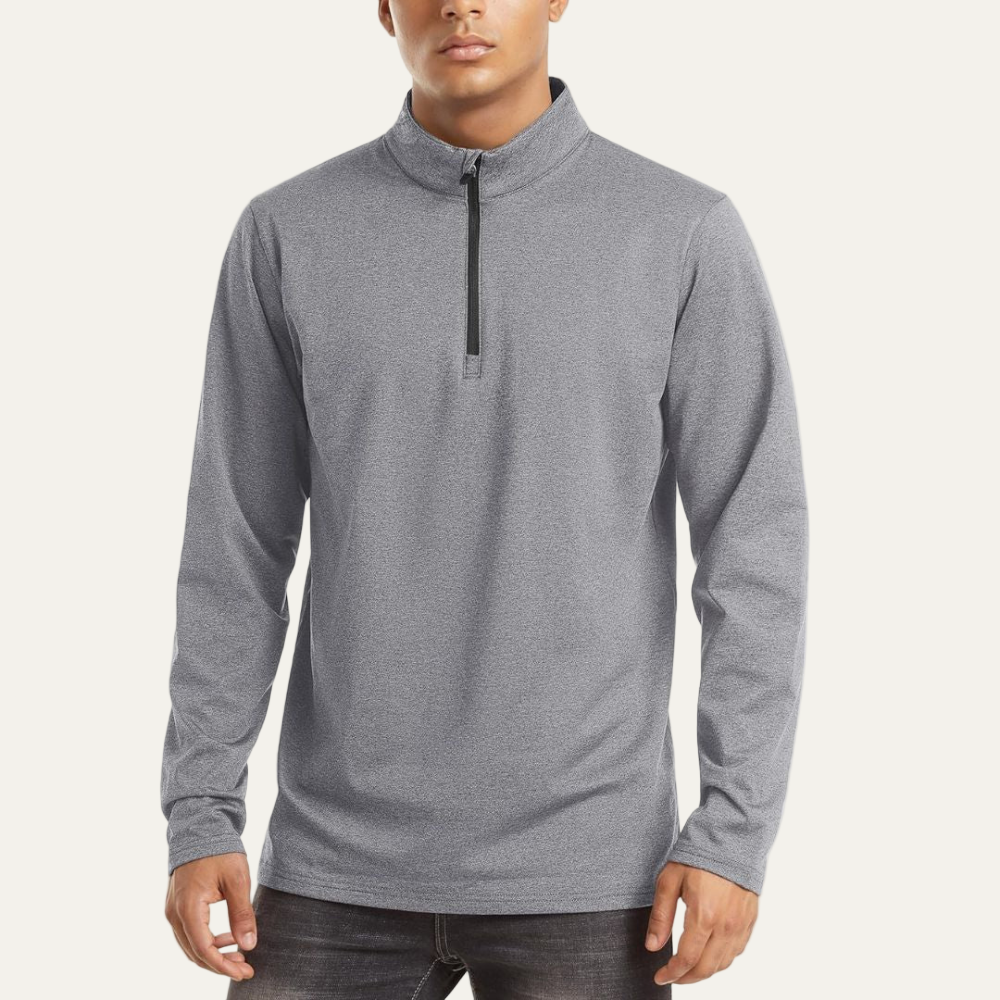 Men’s Technical Quarter Zip Stand Collar Shirt